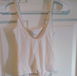 White Sleeveless Bodysuit